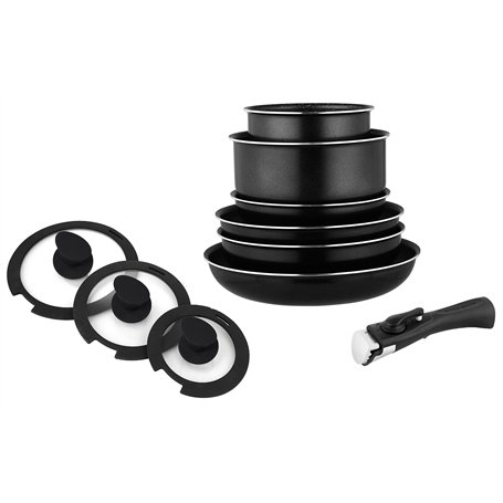 Batterie de cuisine - Casseroles - Batterie casserole - Set de poeles et casseroles tous feux - Batterie de cuisine en aluminium