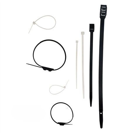 Lot 50 colliers de câblage - Noirs et Blancs - Zenitech