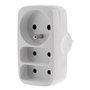 Triplite 1x16A + 2x 6A façade - Blanc