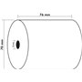 Exacompta - Réf. 7670120V - Carton de 50 bobines pour tickets de caisse - largeur 76 mm x diamètre 70 mm - mandrin 12 mm - 1 pli