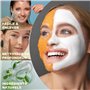 Masque Visage Extracteur Points Noirs Masque Anti-Acné aux Huiles Essentielles Masque Peel-Off Masque d'Alginate gelifiant en po
