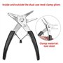 Pince Pour Circlips, 1pc Pince à Circlips à Double Usage Retrait De L'Outil De RéAssemblage Pour Circlips Internes et Externes, 