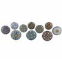 Lot de 10 boutons de porte en céramique Énergie Positive VI, style vintage chic - Poignées de placard / tiroir par G Décor