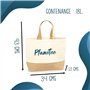 Sac Maman au top | Cabas de Plage Courses Coton et Toile de Jute Idée Cadeau Femme