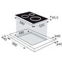 Brandt - BPI6362B - Plaque Induction - Table de Cuisson Encastrable - Noir - 3 Foyers - 5900W - Dimensions Encastrement : 56x49c