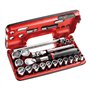 FACOM Coffret Cliquet Extensible 1/2 " Detection Box Métriques 6 Pans - 21 Pièces - SXL.DBOX1PB