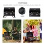 Barbecue gaz de Table transportable Pieds Pliables - 2 brûleurs 5 KW - Barbecue gaz de Camping - Grille de Cuisson, réceptacle G