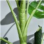 Outsunny Plante Artificielle modèle Monstera Arbre Artificiel avec 21 Feuilles en Pot Ciment, intérieur ou extérieur, dim. Ø16 x