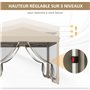 Outsunny Tonnelle Barnum Pliant Pop-up imperméabilisé Style Colonial 3L x 3l x 2,65H m 4 moustiquaires + Sac de Transport Beige 