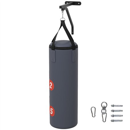 SPORTNOW Sac de Frappe Sac de Boxe Non rempli avec Support Mural