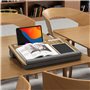 HOMCOM Support Ordinateur Portable lit Plateau pour Ordinateur Portable Table de lit avec traversin, Fente pour Tablette ou télé