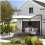 Outsunny Pergola tonnelle de Jardin avec auvent réglable Acier Polyester Haute densité crème
