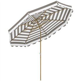Outsunny Parasol de jardin extérieur parasol inclinable octogonal Ø 2
