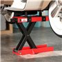 HOMCOM Cric de moto, table de levage moto à ciseaux, hauteur de levage 9,5-40 cm capacité 500 kg, cric élévateur pliable pour ré