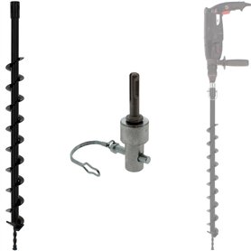 GT Market Mèche de tarière Ø 60 mm avec Adaptateur pour perceuse et perforateur SDS-Plus