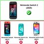 PHONILLICO Verre Trempe pour Nintendo Switch 2 (2025) [Pack de 2] Film Protection Resistant Vitre Protecteur Anti Rayure