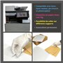 3200 Etiquettes autocollantes 105 x 37 mm soit 200 Feuilles A4 de 16 étiquettes multi-usage 105x37.1 mm compatible jet d’encre