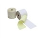 5 Rouleaux papier AUTOCOPIANT 2 PLIS blanc + jaune 76 x 70 x 12 pour caisse enregistreuse bobine papier carboné 2 feuillets feui