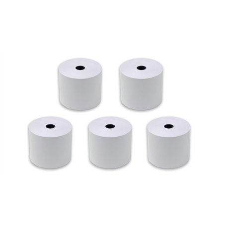 5 Rouleaux de recharge pour calculatrices et caisses enregistreuses à impression NON THERMIQUE papier 1 feuille électrique bobin
