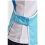 Hurry Jump Tablier chasuble Tablier de travail Femme Tablier nettoyage uniforme de travail sante hotellerie TURQUOISE Liseré Bla