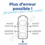 Bras essuie glace arrière compatible pour Peugeot 206 (1998-2013) avec balai d’essuie-glace (pare-brise arrière) 642392 | 642236