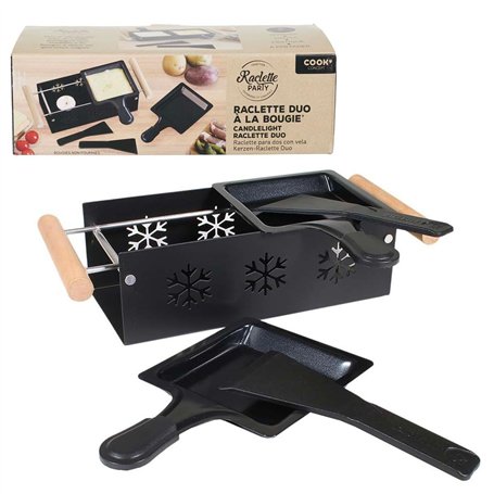 COOK CONCEPT KC2486 Raclette Duo A La Bougie Cuisine Cuisson Specifique Plaque Rechaud Plancha Barbecue