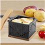 COOK CONCEPT KC2487 Raclette Individuelle A la Bougie, Metal-Fer Bois-Acacia, Bambou-Noir-Acier