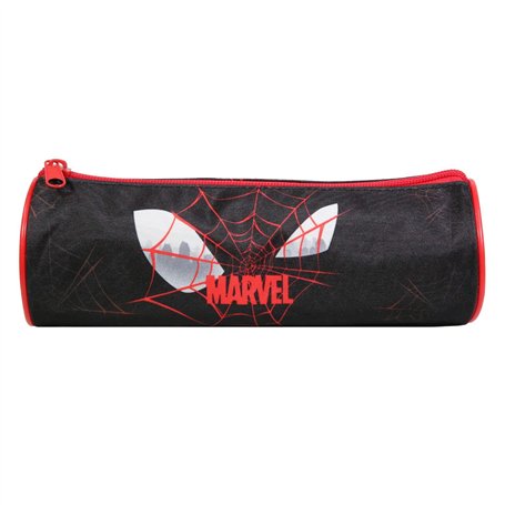Bagtrotter Trousse Scolaire Ronde Marvel Spider-Man Noire