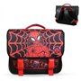 Bagtrotter - Cartable 38 cm - Spiderman Noir - Primaire - Bretelles et dos rembourrés - Bandes Réfléchissantes - Grand Rangement