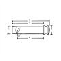 cyclingcolors 2X axe d'attelage diamètre 14mm x Longueur 38mm 3 Points remorque Tracteur Camion Machine agricole Piton goupille