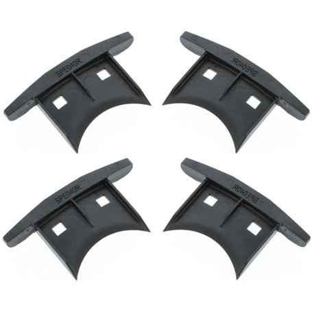 cyclingcolors 4x Embout guidage de lame de volet roulant en PVC noir Coulisse Maintien Treuil Fenêtre Store Ouverture Fermeture