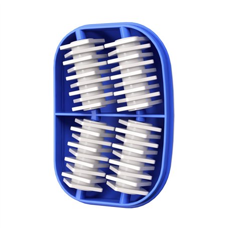 Masseur Anti-Cellulite Cellublue - Rouleau Palper Rouler Manuel à 4 Rouleaux & 144 Picots - Élimine Cellulite et Peau d'Orange -