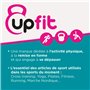 UPFIT - Haltère 2kg, kettlebell - A l'unité - Prise en main facile et confortable - Forme étudiée afin de pouvoir faire différen