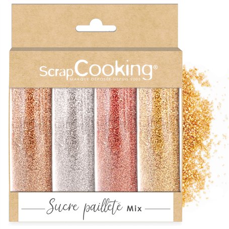 ScrapCooking - Mix 4 Sucres Pailletés - Or
