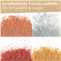Rose Doré & Rubis - Paillettes Sucrées Dorées Argentées - Poudre Alimentaire