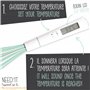 ScrapCooking - Fouet Thermomètre Pâtisserie 2-En-1 - Thermomètre Cuisine pour Cuisson Chocolat, Caramel, Sucre - Avec Sonde Temp