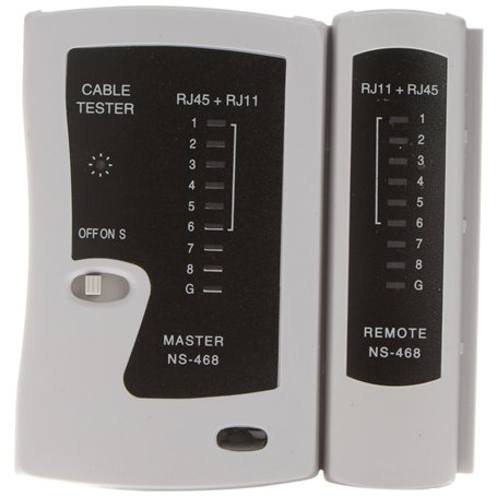 Velleman 37901 Testeur réseau pour Câble RJ11/12/RJ45 Noir