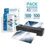 Plastifieuse A3 A4 A5 A6 A7 Pro Ultra Rapide à Chaud et à Froid jusqu’à 2x150 microns Température Réglable pour Usage Profession