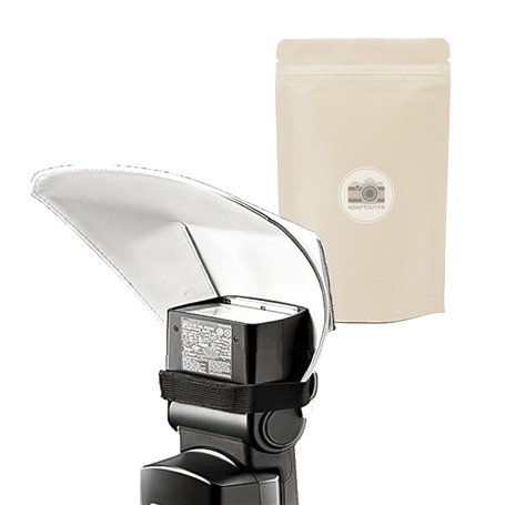 Casquette diffuseur Flash Externe Cobra reflecteur Compatible Toutes Marques Yongnuo Canon Nikon etc. - ADAPTOUT Marque FRANÇAIS
