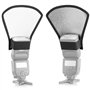 RV Réflecteur pour Flash Cobra Argent et Blanc Recto-Verso Compatible Toutes Marques Nikon Canon YONGNUO Sony PENTAX Olympus VIV