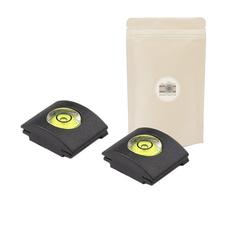 X2 Protège Griffe avec Niveau à Bulle Cache Griffe Flash. Cache Sabot Flash pour Appareil Photo DSLR Protection Niveau a Bulle P