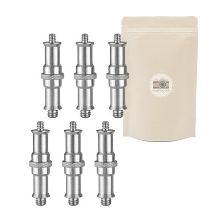 X6 Spigot Metal 1/4 3/8 Adaptateur Pied Flash Studio rotule Standard Kodak congres Support projecteur Universel