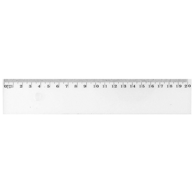 WONDAY Règle Plate Antitache Graduée Plastique 20 cm Transpa | Isleden