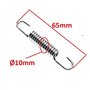 cyclingcolors ressort pot échappement 10mm x 65mm moto cyclomoteur scooter mobylette compatible avec AM6 Minarelli