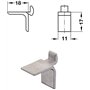 cyclingcolors 10x taquet aluminium étagère pour crémaillère support fixation attache armoire meuble