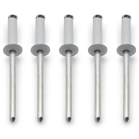 Easyboost 5 Rivets Blancs Ø4x16mm de Plaque d’immatriculation pour Voiture Auto Moto Scooter mobylette maxiscooter Cyclo