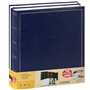 Lot de 2 albums traditionnels jumbo 100 pages pour 500 photos 10x15 - Bleu