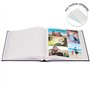Lot de 2 albums traditionnels jumbo 100 pages pour 500 photos 10x15 - Bleu