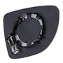 Glace de Rétroviseur Extérieur AVANT GAUCHE (Dégivrante) avec Support compatible pour Renault Captur Zoé Clio 4 et 5 OEM 9636699