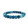 Felicidade Bracelet en Apatite bleue Pierres Naturelles Perles de 8mm Pierres Fines et Précieuses Bracelet Unisexe Bijoux Minéra